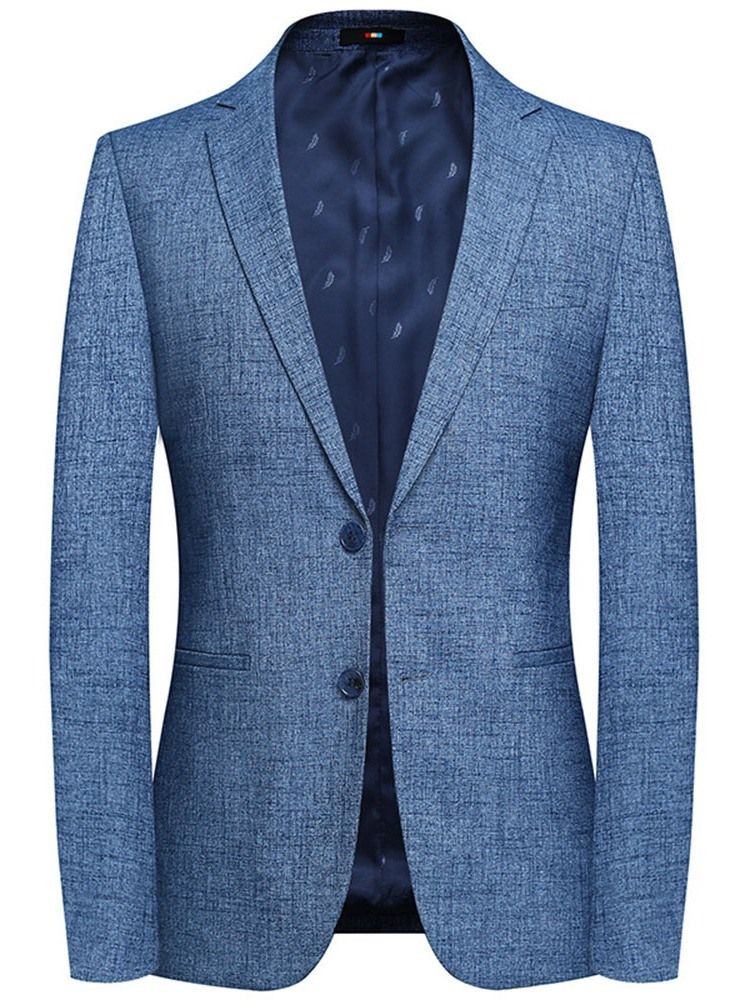 Blazer Slim À Boutonnage Simple Pour Hommes