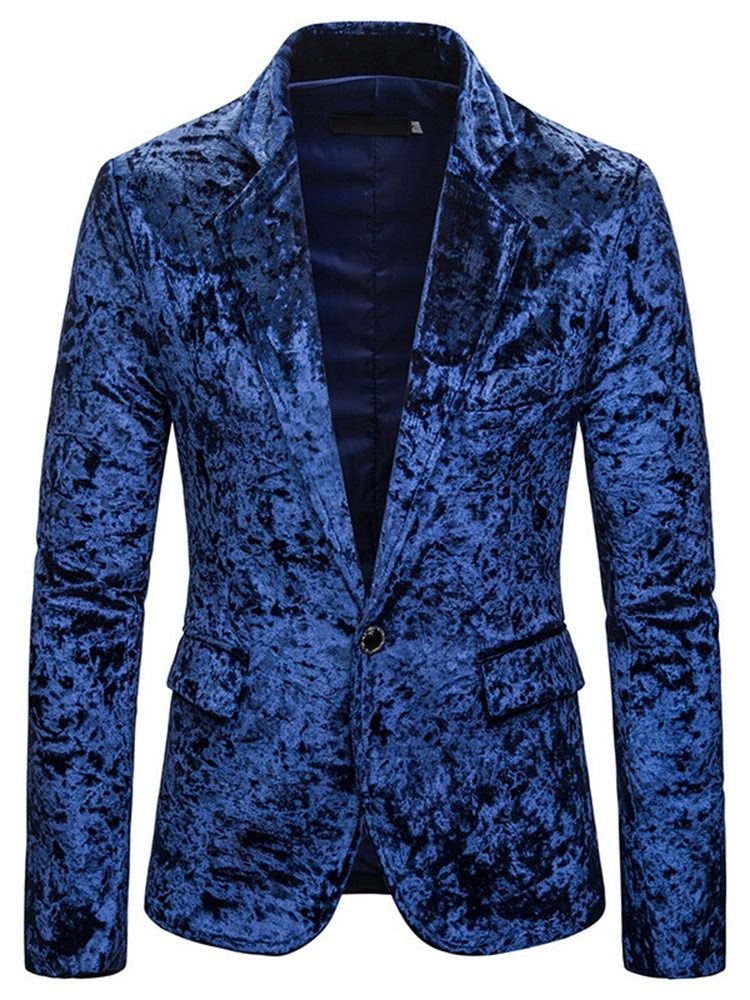 Blazers De Loisirs Pour Hommes Décontractés À Bouton De Bloc De Couleur