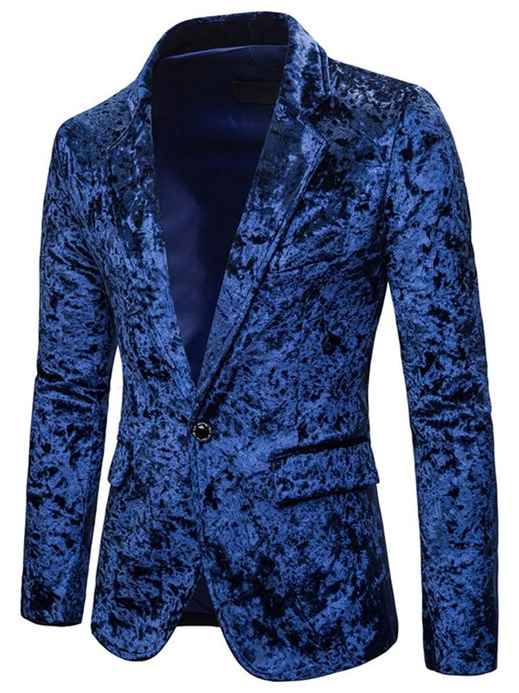 Blazers De Loisirs Pour Hommes Décontractés À Bouton De Bloc De Couleur