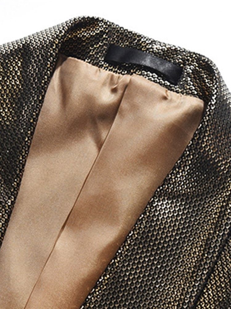 Blazers De Loisirs Pour Hommes À La Mode Et À Revers Crantés