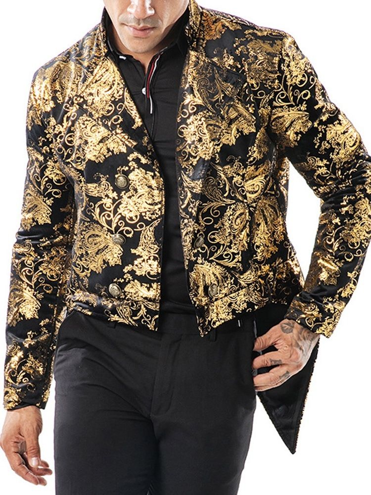 Costume De Blazer Pour Homme Machaon À Double Boutonnage Imprimé