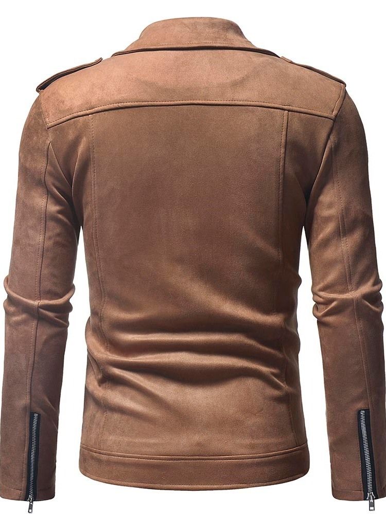 Veste Homme Zippée À Revers Uni