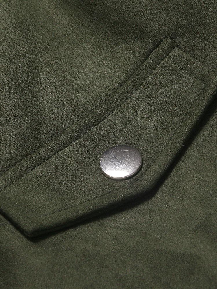 Veste Homme Zippée À Revers Uni