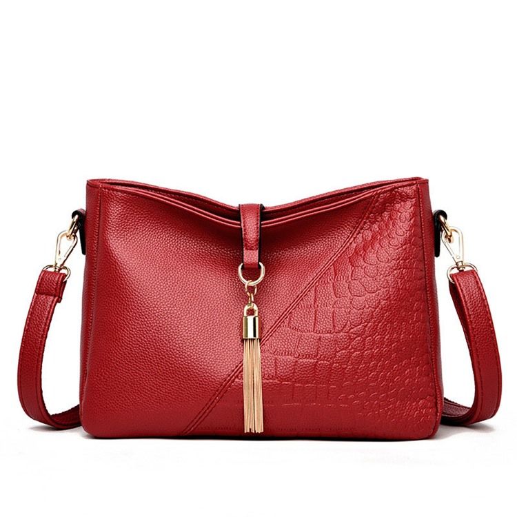 Alligator Embossing Pu Rectangle Sacs À Bandoulière Pour Femmes