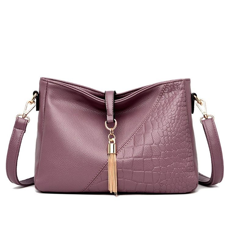 Alligator Embossing Pu Rectangle Sacs À Bandoulière Pour Femmes