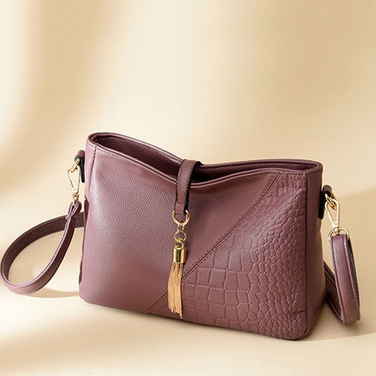 Alligator Embossing Pu Rectangle Sacs À Bandoulière Pour Femmes