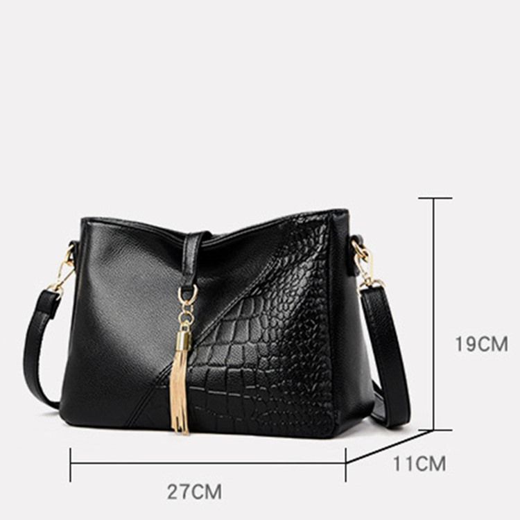 Alligator Embossing Pu Rectangle Sacs À Bandoulière Pour Femmes