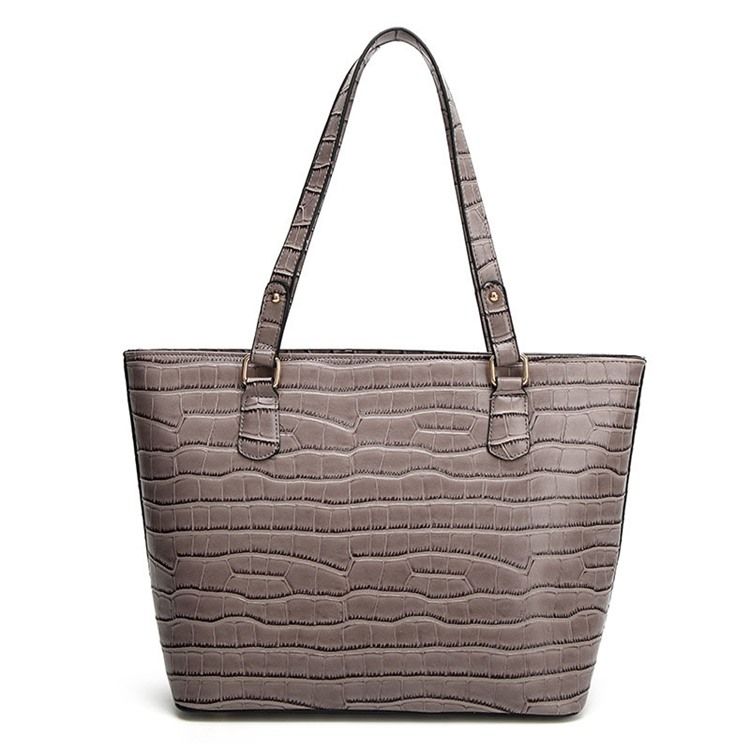 Sac Fourre-tout Concis En Relief Croco