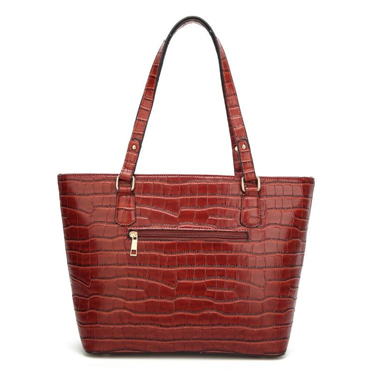 Sac Fourre-tout Concis En Relief Croco