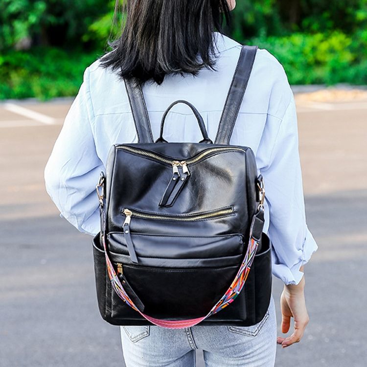 Sacs À Dos Pour Femmes En Pu Uni