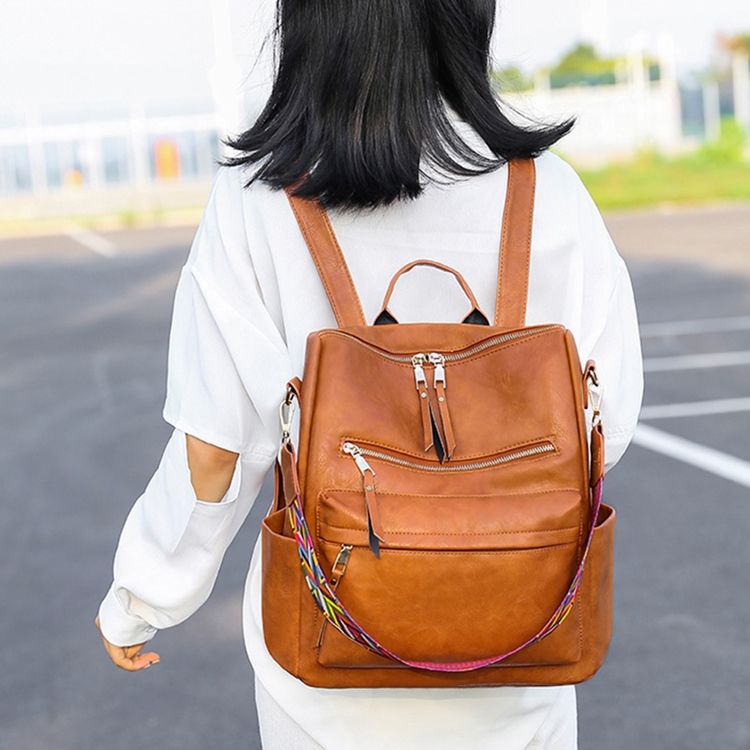 Sacs À Dos Pour Femmes En Pu Uni