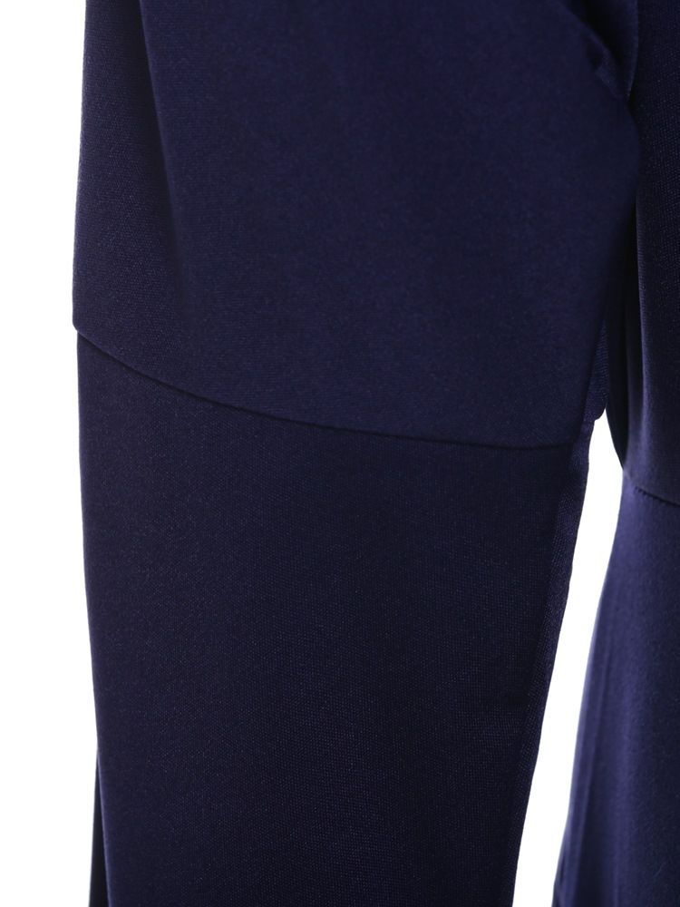 Robe Longue Pour Femmes À Col Oblique Asymétrique De Couleur Unie