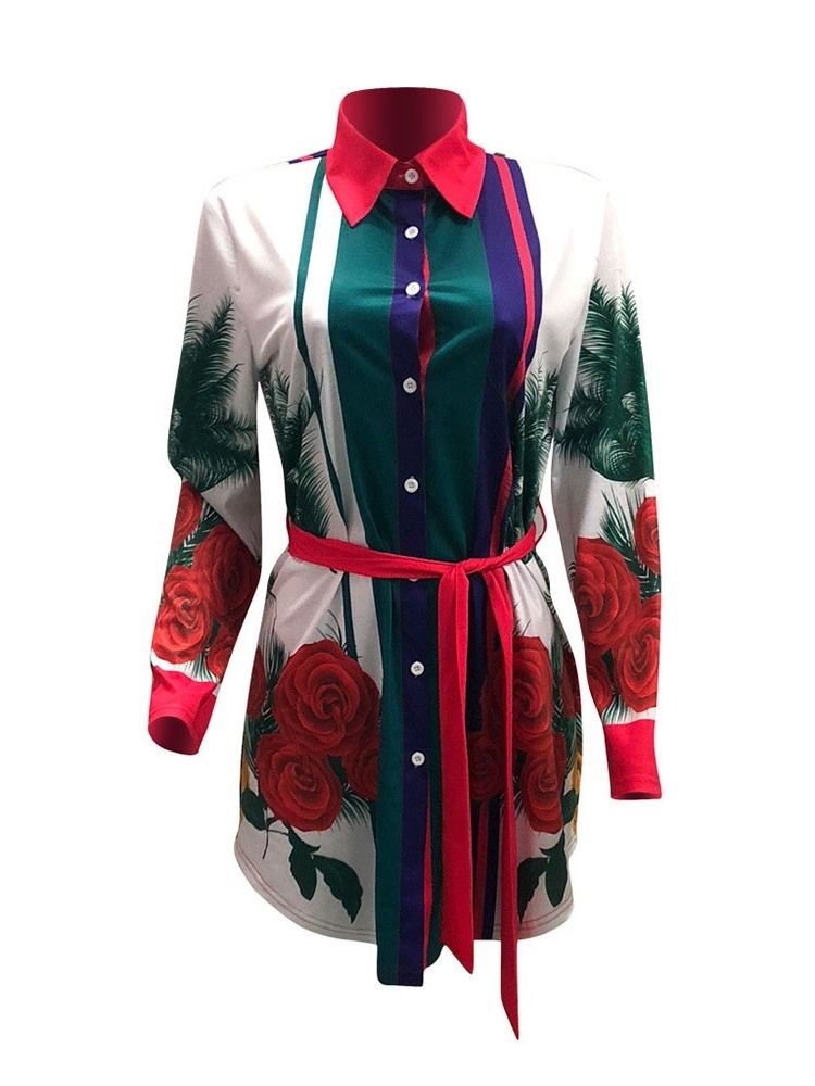 Robe Moulante Asymétrique À Manches Longues Et À Fleurs Pour Femmes