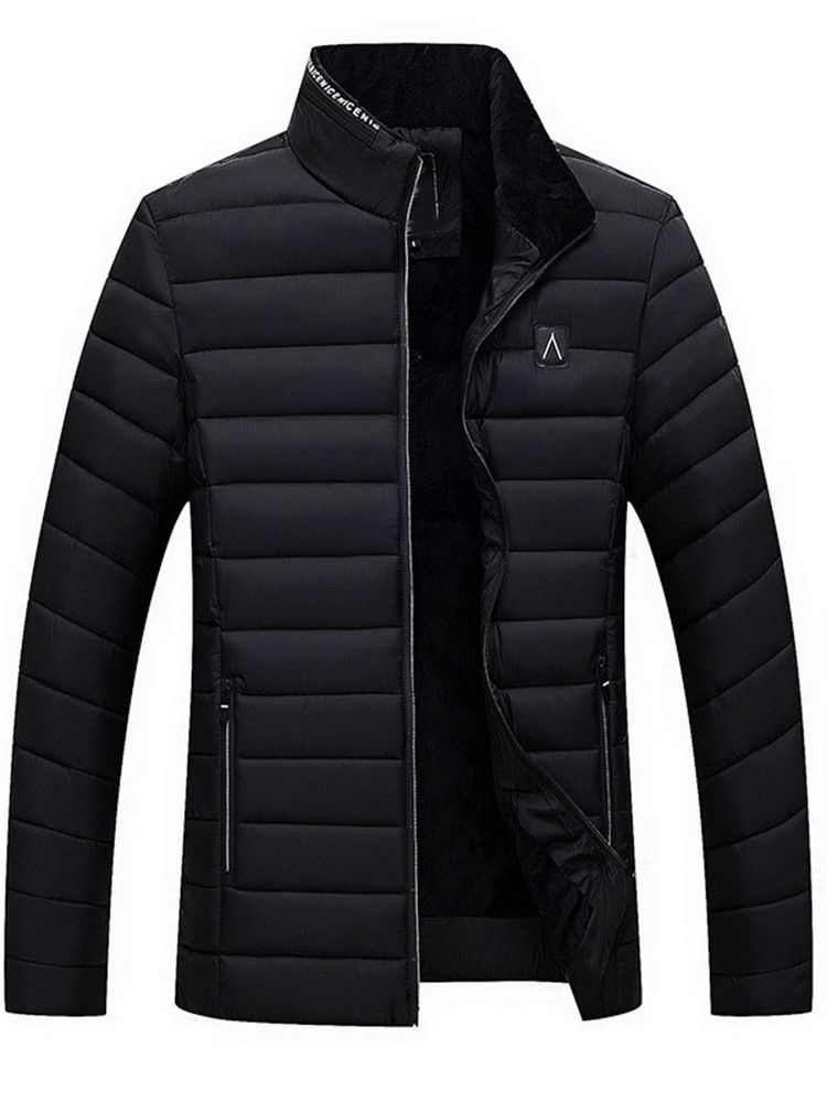 Manteau Col Manteau Standard Coréen Zipper Down Jacket