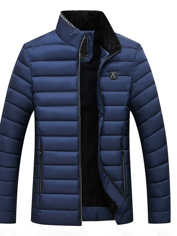 Manteau Col Manteau Standard Coréen Zipper Down Jacket