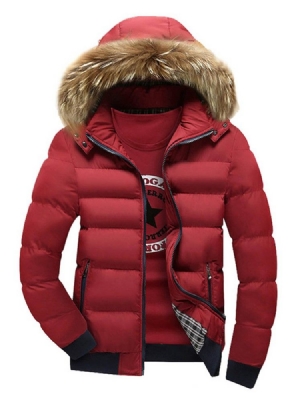 Manteau En Duvet De Petite Taille Pour Hommes À Capuche Épais Et Zippé