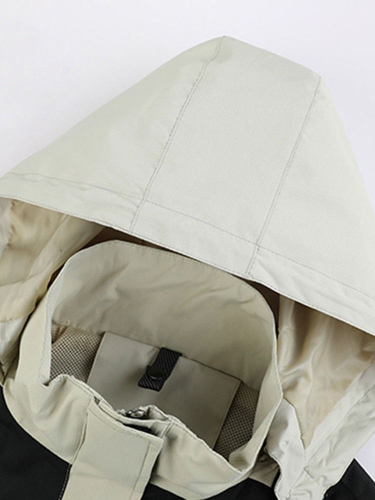 Veste En Duvet Coréen Pour Hommes Avec Fermeture À Glissière Standard À Col De Couleur