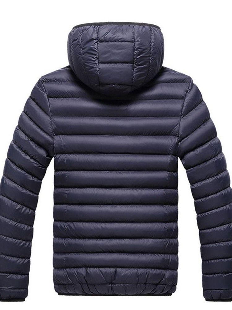 Veste En Duvet Décontractée À Capuche Standard Pour Hommes