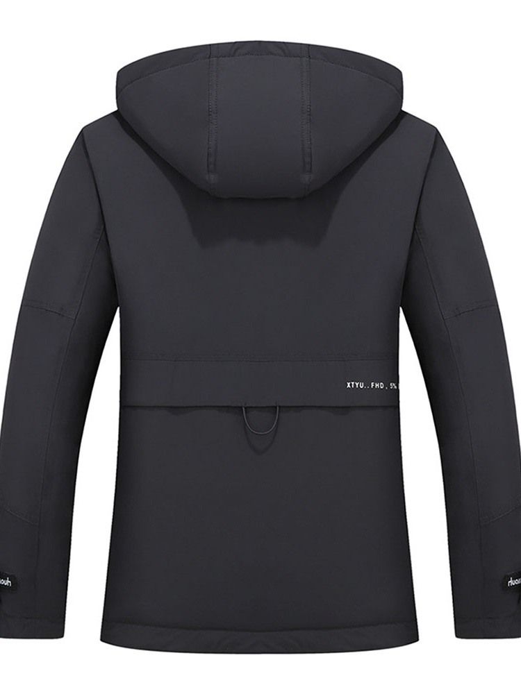 Veste En Duvet Décontractée À Capuche Standard Pour Hommes