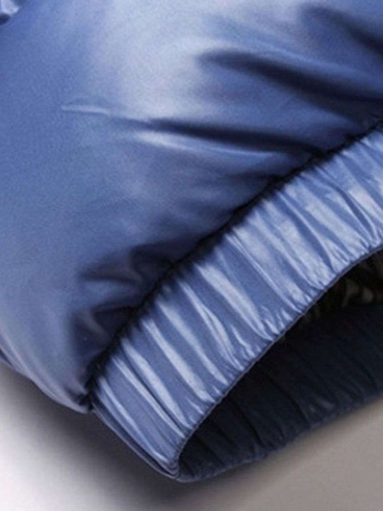 Veste En Duvet Décontractée À Fermeture Éclair À Col Montant Standard Pour Hommes