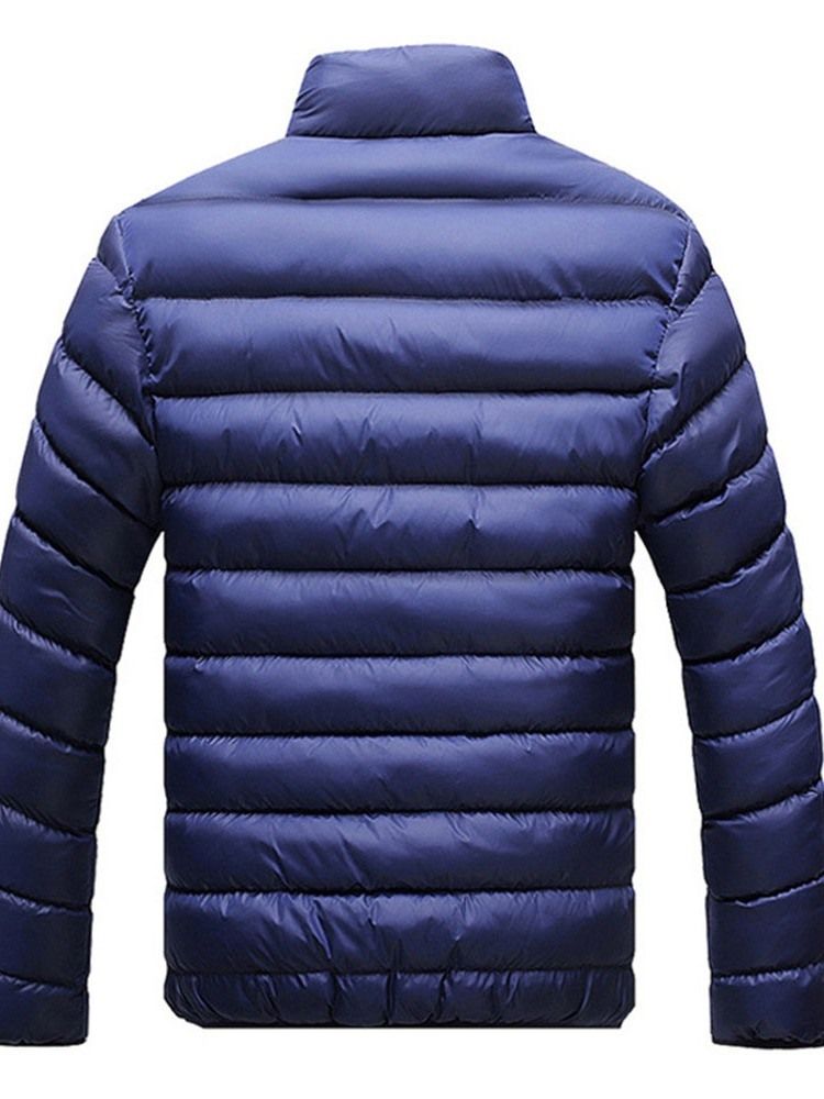 Veste En Duvet Décontractée Pour Hommes Avec Fermeture À Glissière Standard