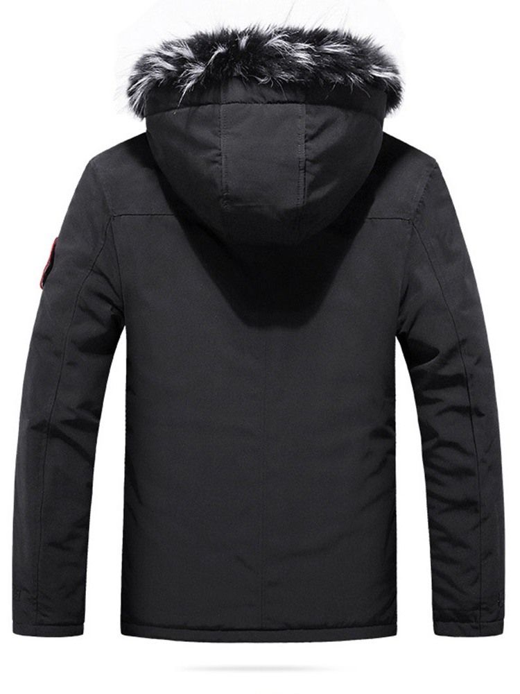 Veste En Duvet À Glissière Européenne Avec Appliques Standard Pour Hommes