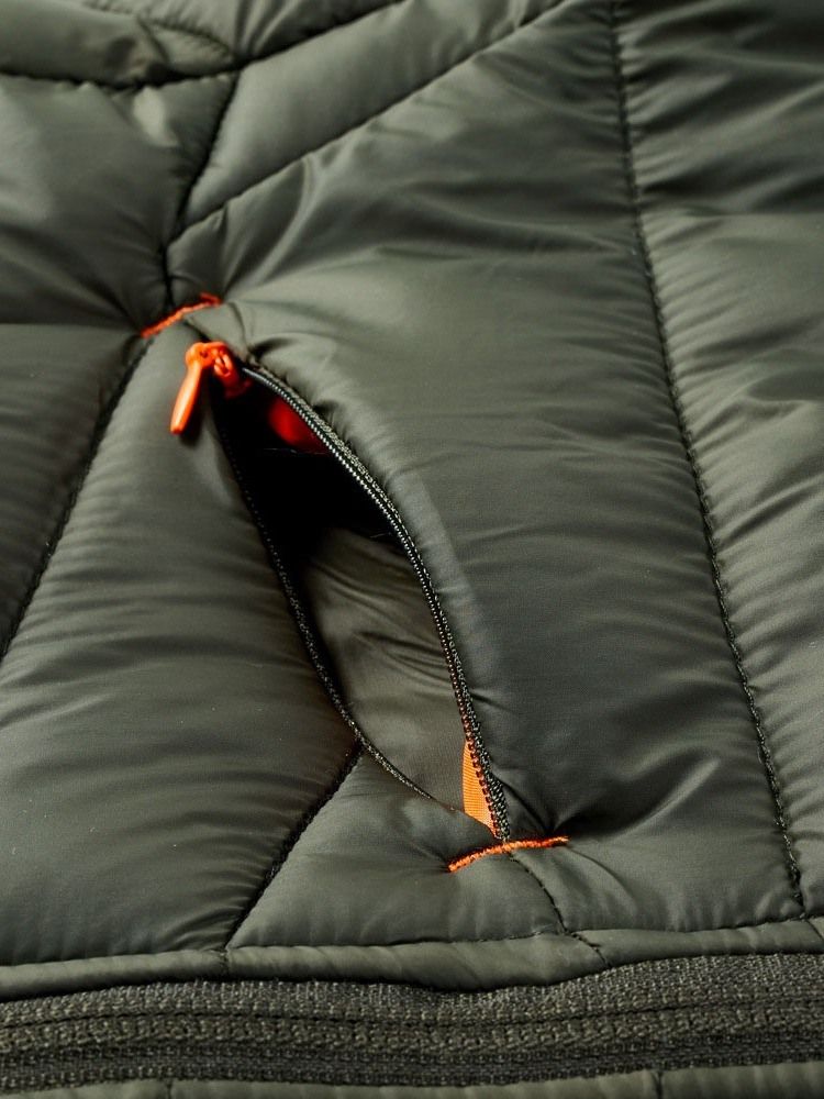 Veste En Duvet Standard À Capuche Et Fermeture Éclair Pour Hommes