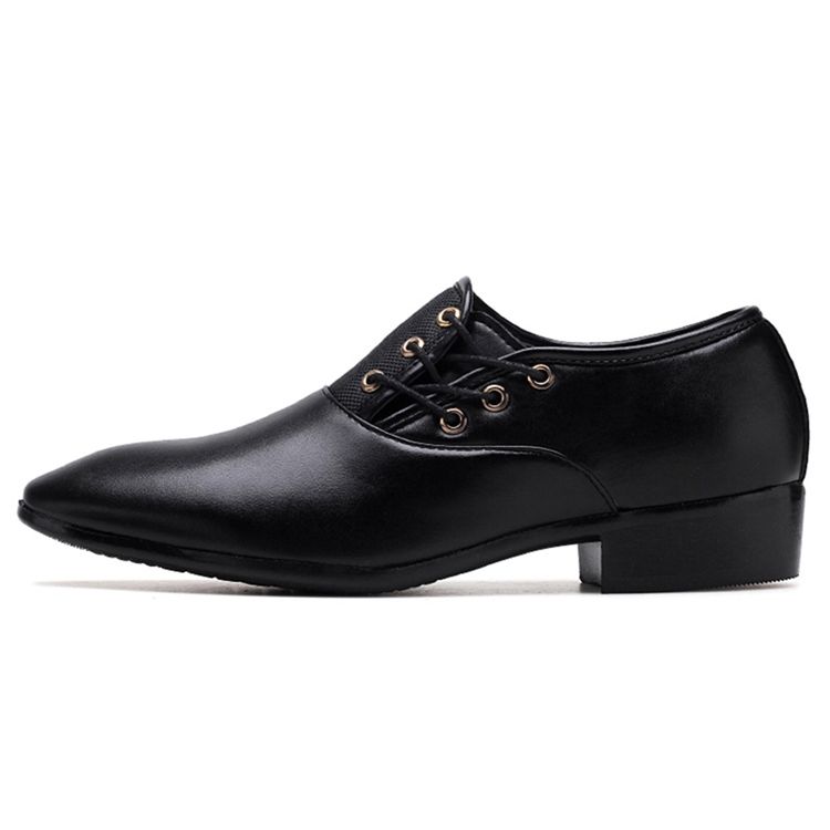 Chaussures Basses À Lacets Unies Pour Hommes