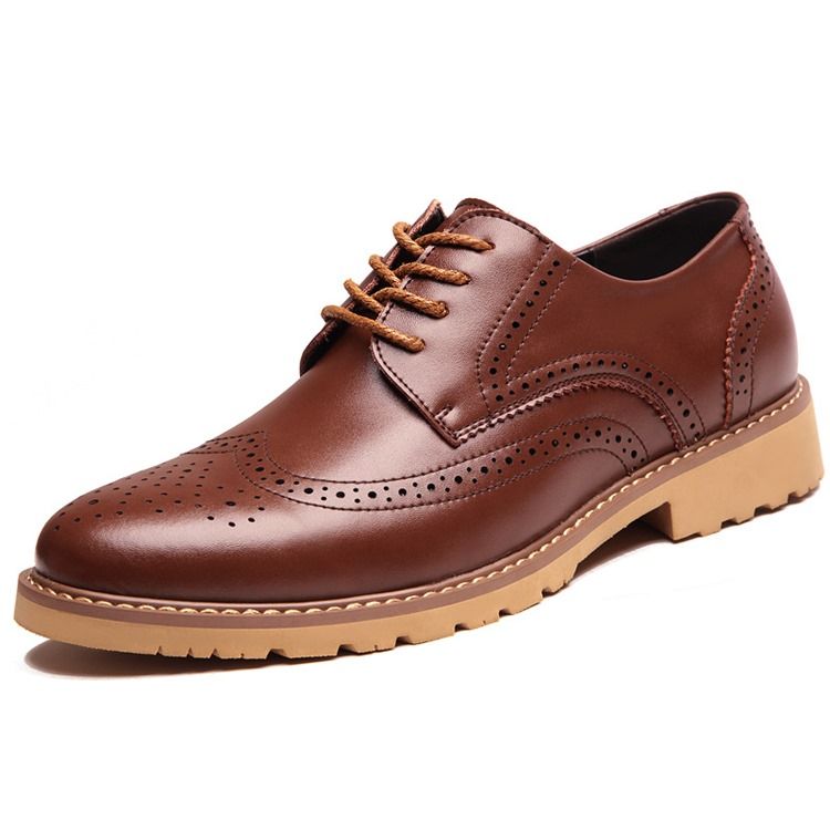 Nouveaux Chaussures Brogues Pour Hommes À Lacets