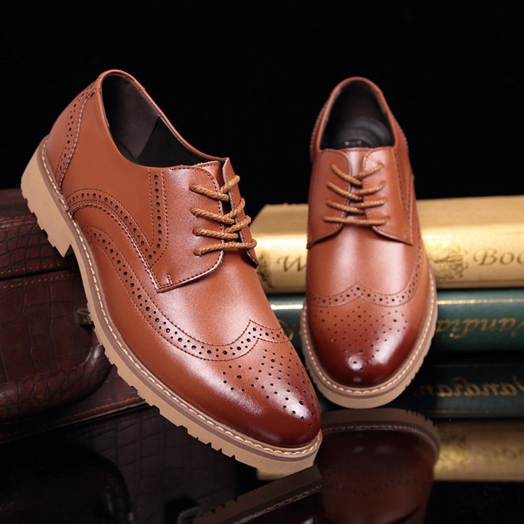 Nouveaux Chaussures Brogues Pour Hommes À Lacets