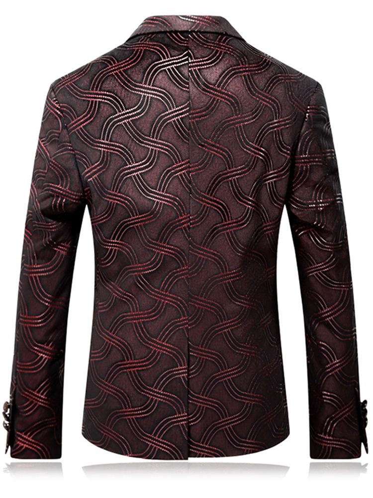 Blazer Homme Slim À Un Bouton Vogue Print