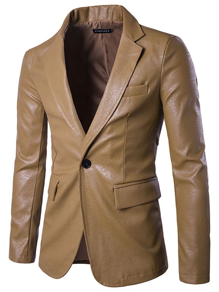 Blazer Pour Homme Vogue Pu Slim À Un Bouton