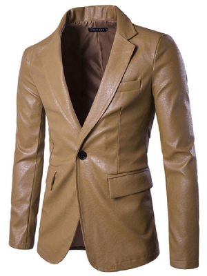 Blazer Pour Homme Vogue Pu Slim À Un Bouton