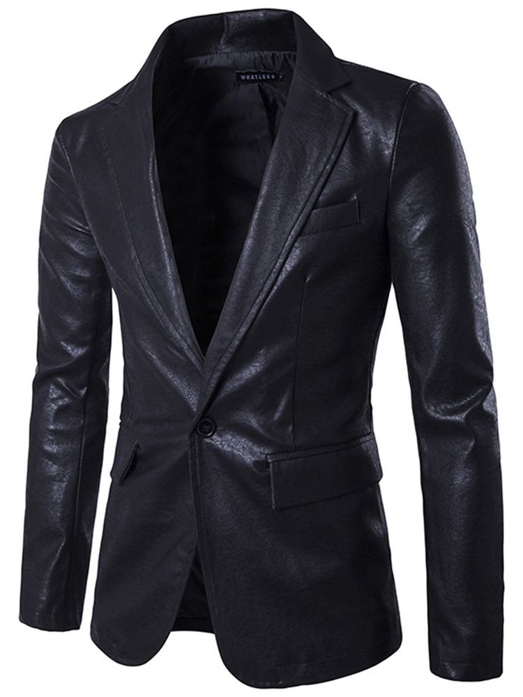 Blazer Pour Homme Vogue Pu Slim À Un Bouton