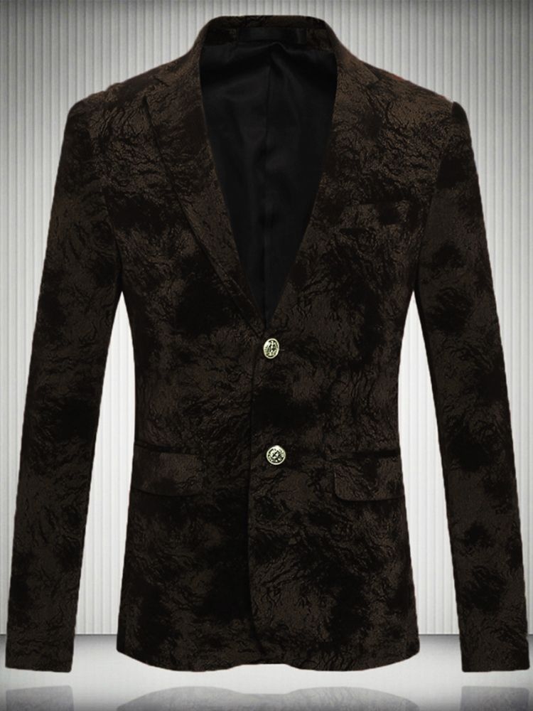 Blazer Pour Hommes Vogue De Qualité Florale À Deux Boutons