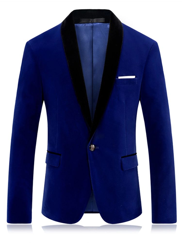 Blazer À Revers Vogue Slim Pour Hommes