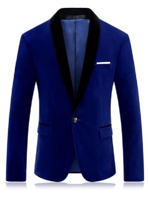 Blazer À Revers Vogue Slim Pour Hommes