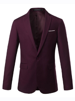 Blazer Uni À Un Bouton Pour Hommes