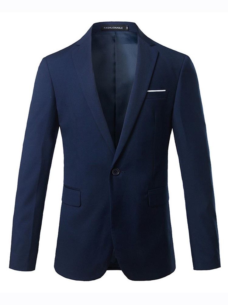 Blazer Uni À Un Bouton Pour Hommes