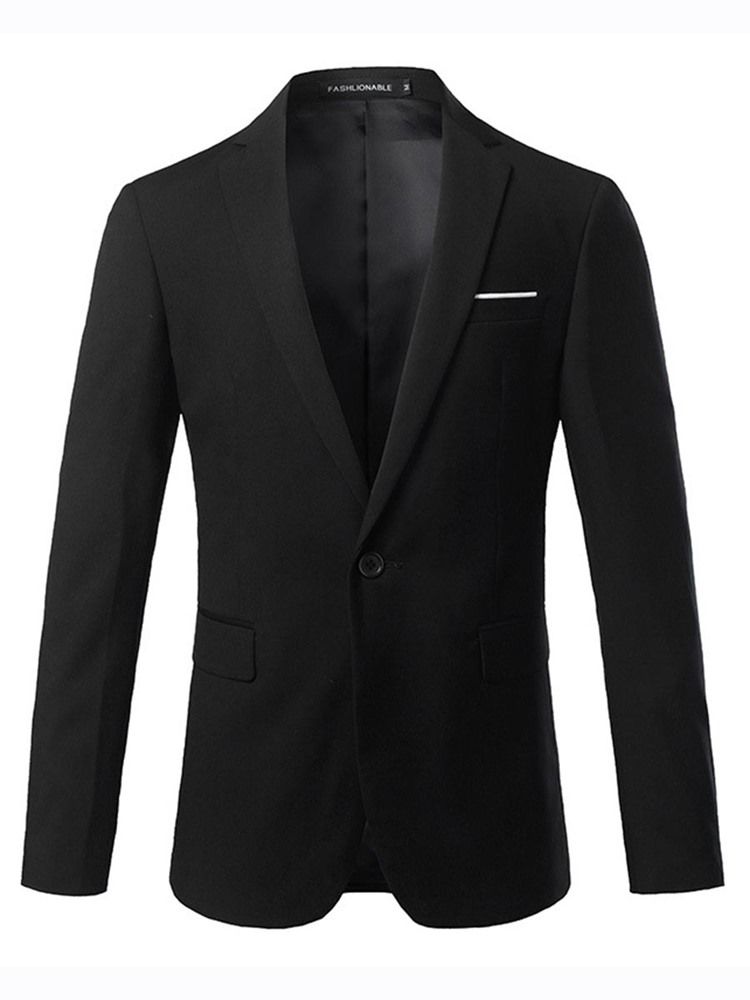 Blazer Uni À Un Bouton Pour Hommes