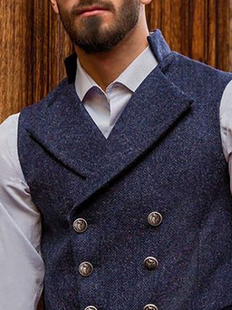 Gilet Européen Bouton Pour Homme