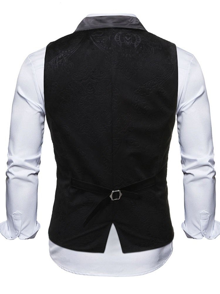 Gilet Simple Boutonnage Simple Boutonnage Pour Hommes