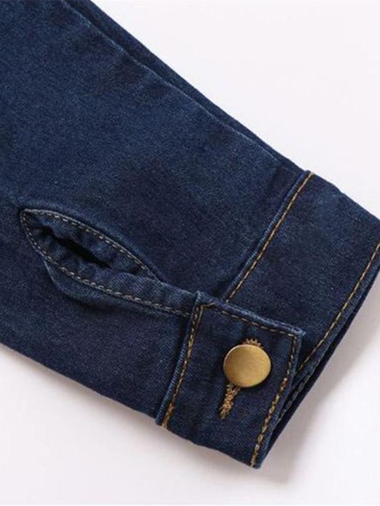 Veste Décontractée En Denim Pour Femmes