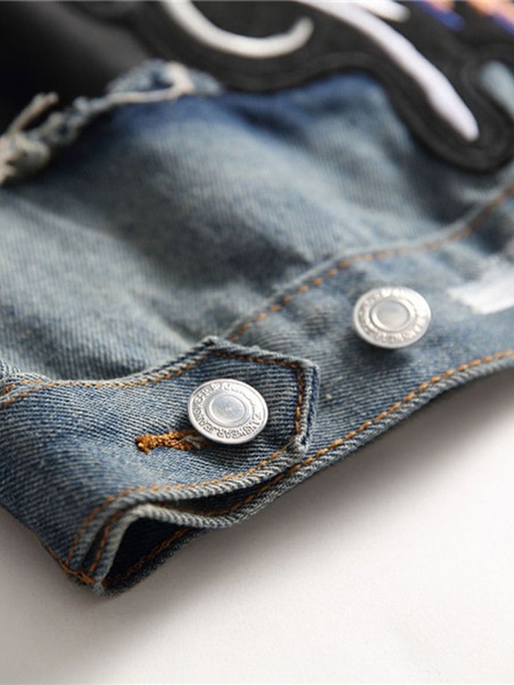 Veste Droite À Boutonnage Simple Pour Hommes Avec Revers À Lettres