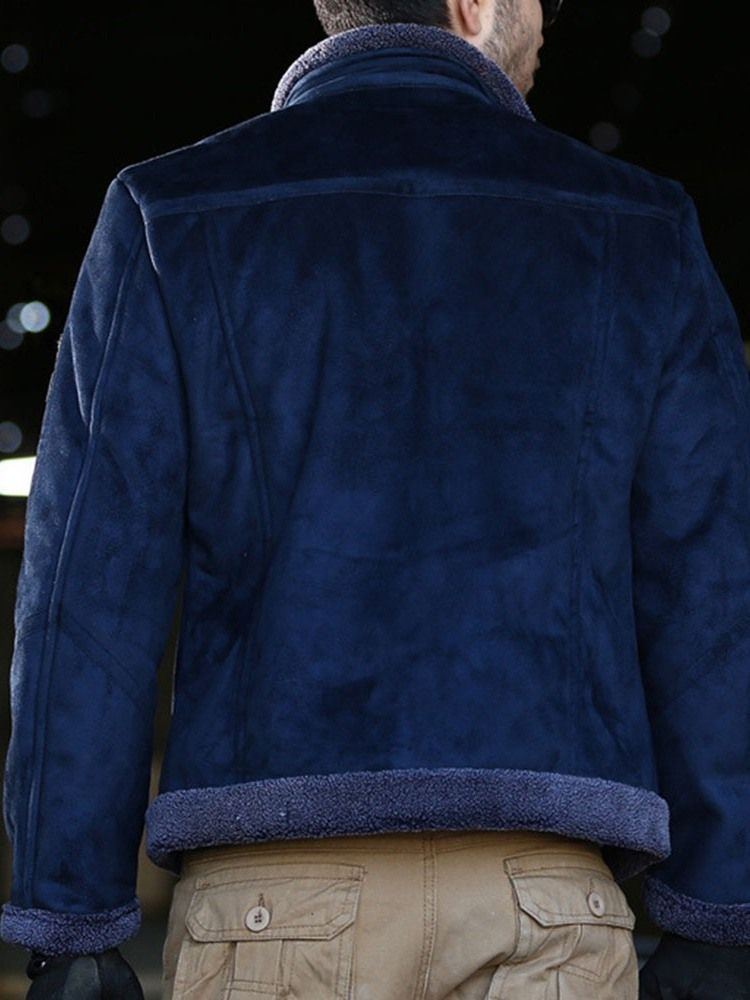 Veste En Duvet Pour Hommes À Fermeture Éclair Européenne Avec Appliques À Col Montant