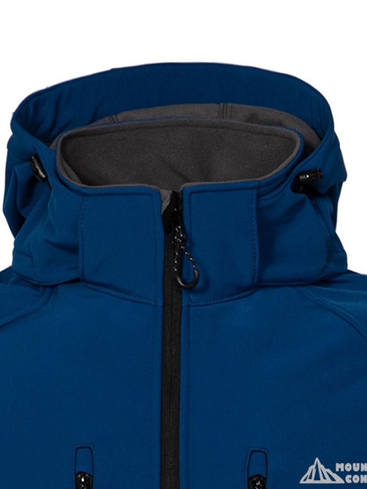 Veste À Glissière Décontractée Pour Hommes Avec Poche À Blocs De Couleurs