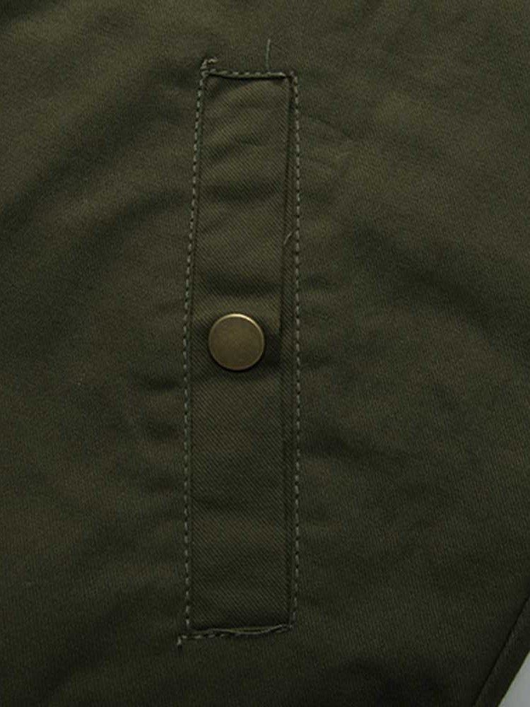 Veste À Glissière Pour Hommes Avec Col Montant Et Bloc De Couleur