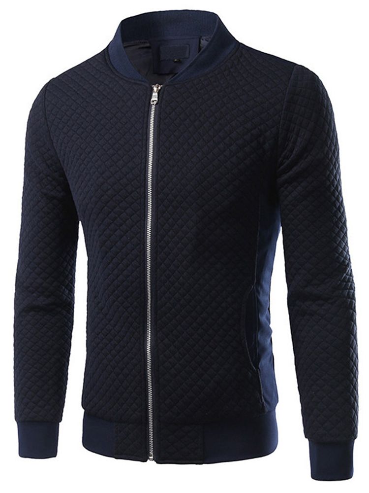 Veste Homme Patchwork Zip Vogue Slim