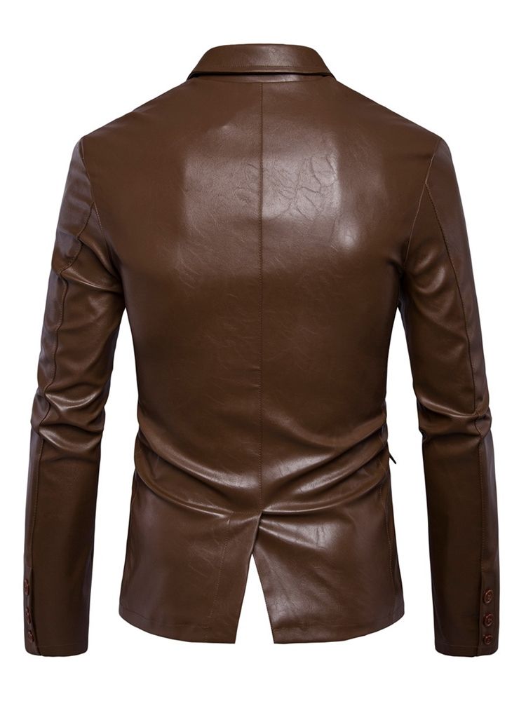 Veste Homme Pu Vogue Slim Boutonnée