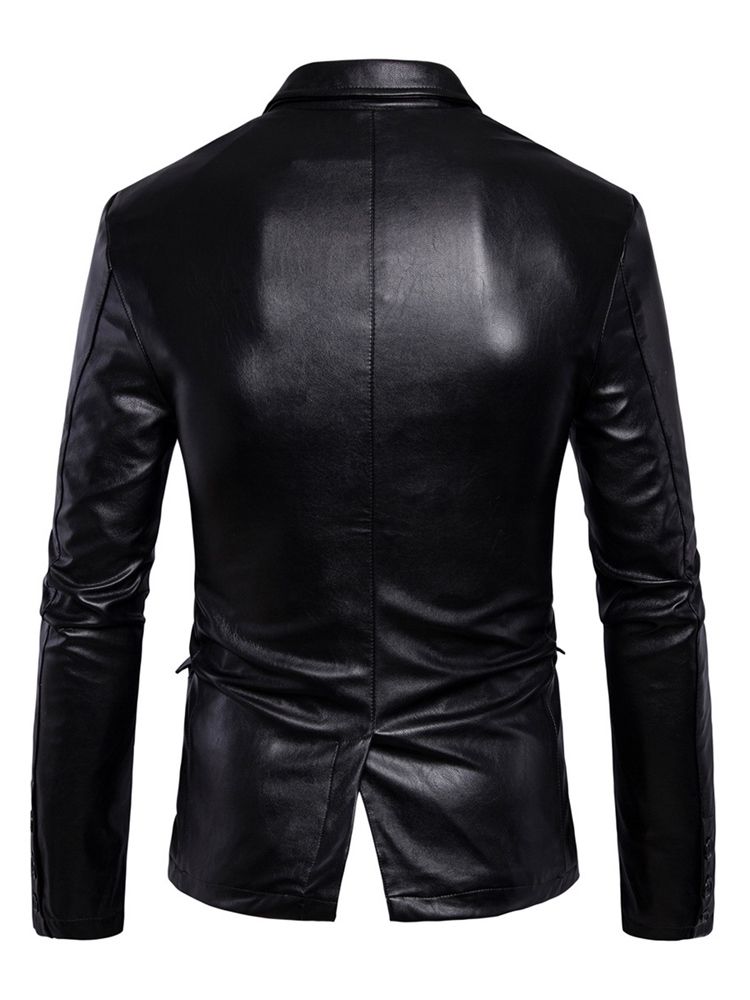 Veste Homme Pu Vogue Slim Boutonnée